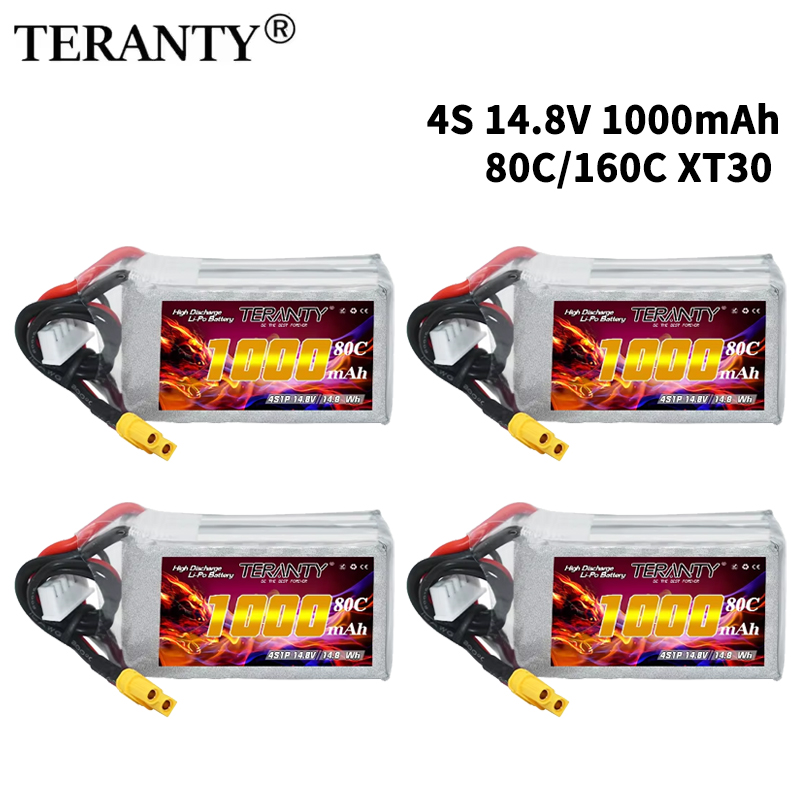 Fpv Drone Battery - TERANTY 4S 1000mAh 14.8V 80C/160C Lipo