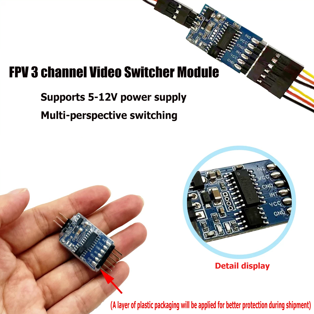 5.8G 3 Channel Video Switcher  - Fpv Drone Camera 评论和价格
