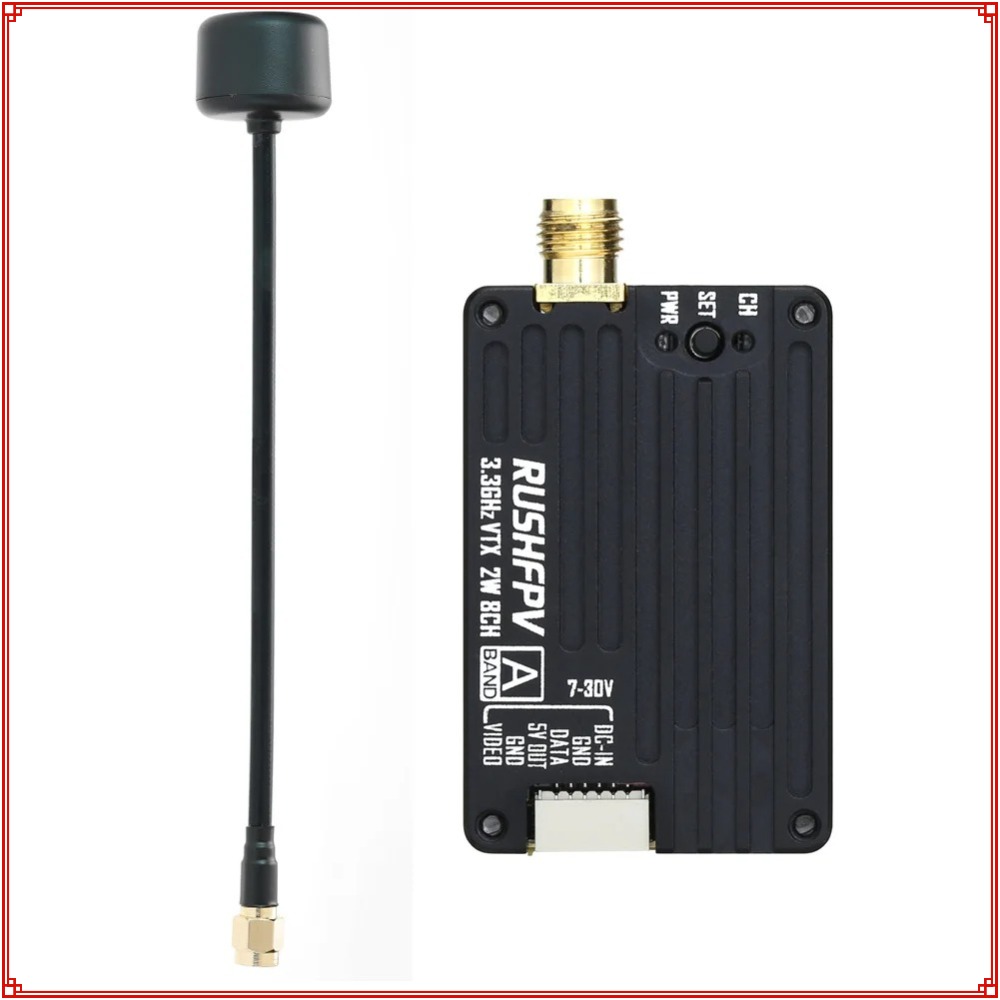 2026 New RUSHFPV 3.3G 2W VTX T - Fpv Drone Receiver 评论和价格