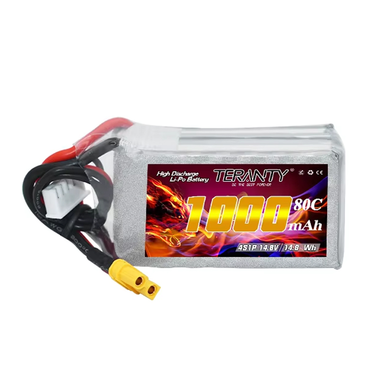 TERANTY 4S 1000mAh 14.8V 80C/1 - Fpv Drone Battery 评论和价格